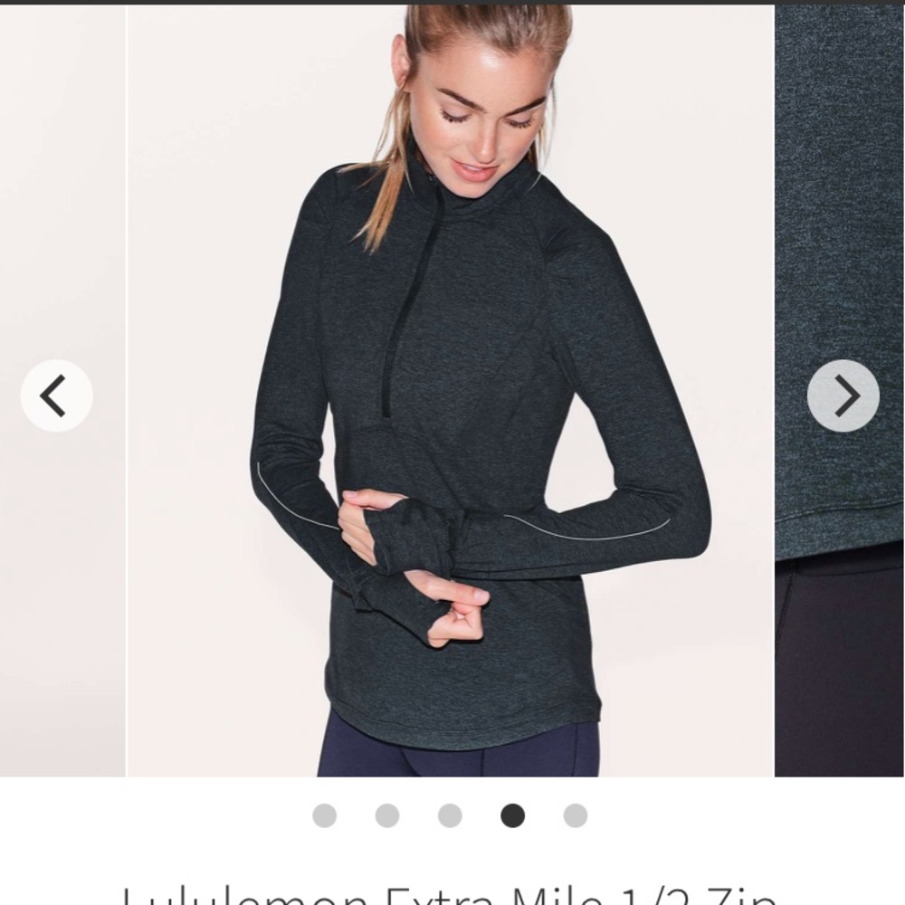 Lululemon Extra Mile Half Zip